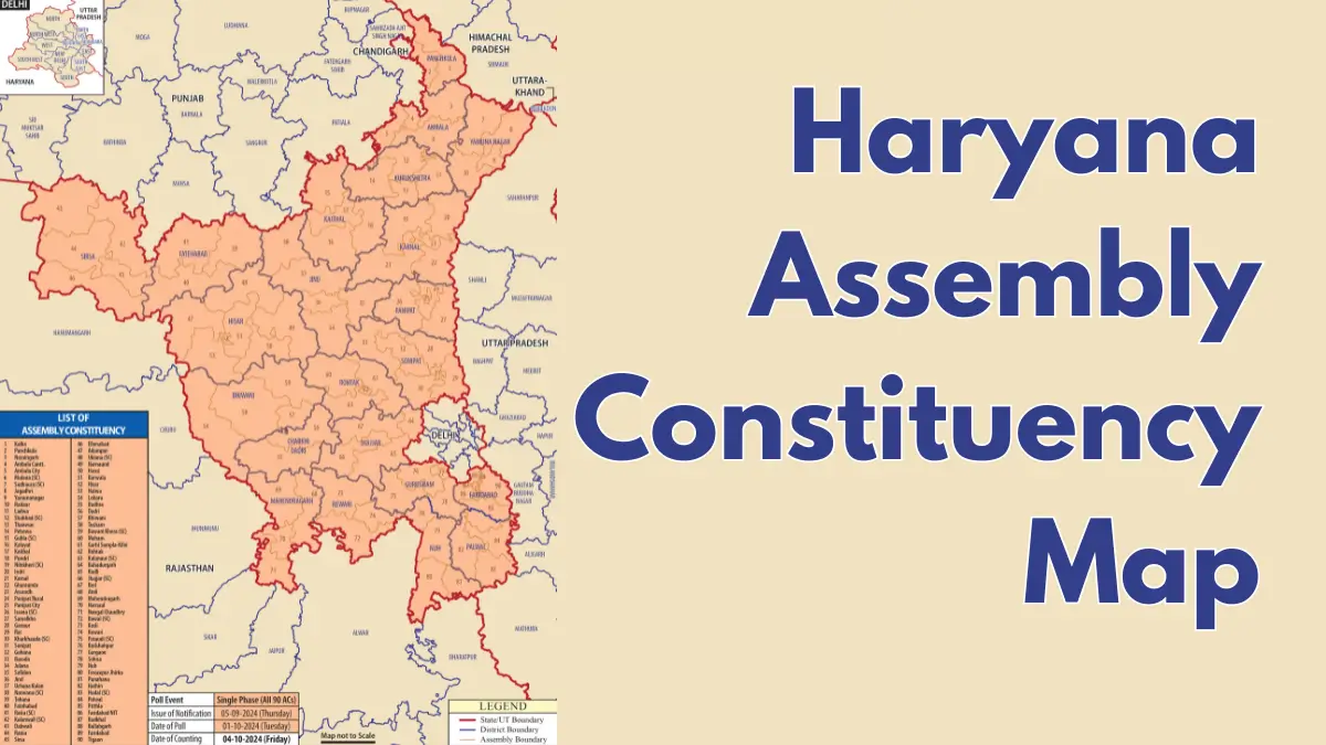 Map of Haryana Assembly Constituency