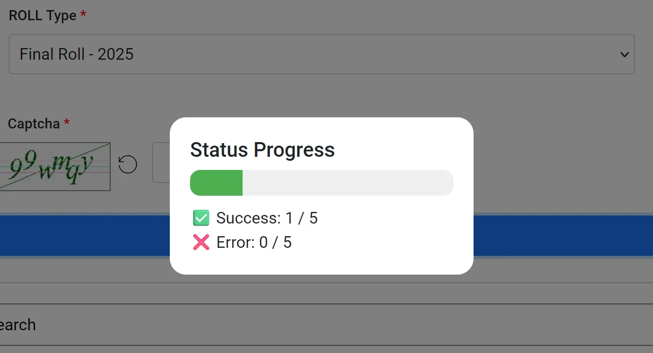 Download Status