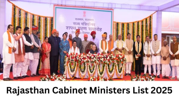 Rajasthan Cabinet Ministers List