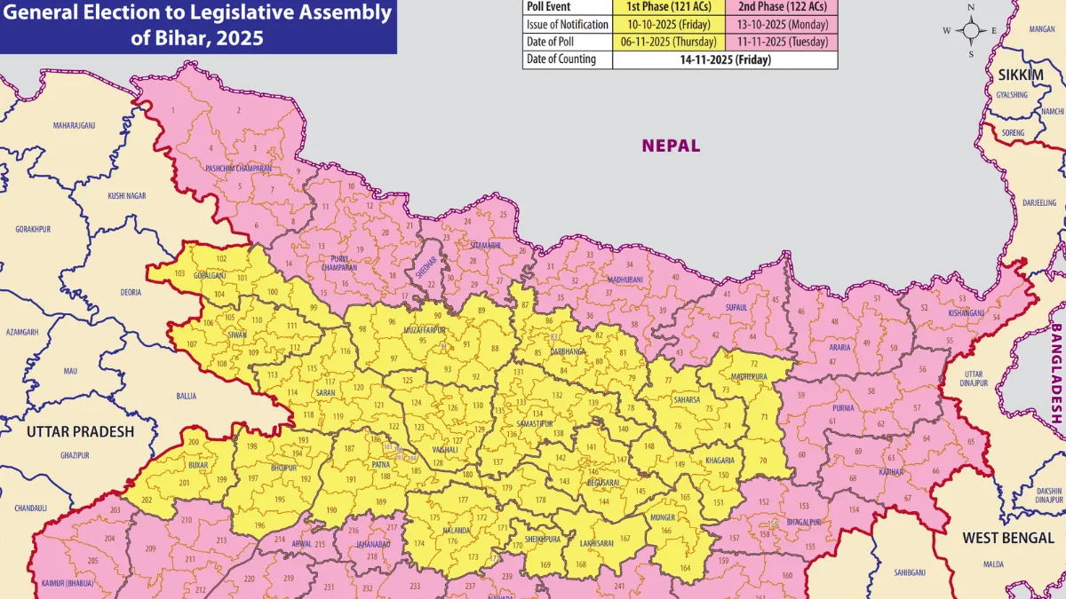 Bihar Assembly Election Schedule