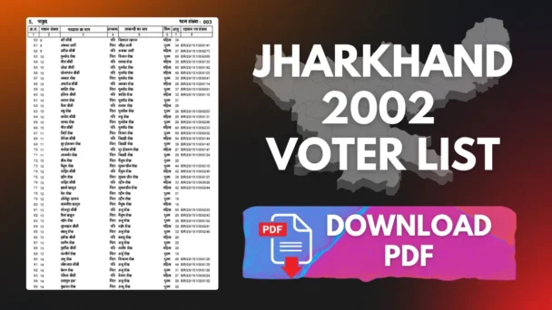Jharkhand Voter List 2002