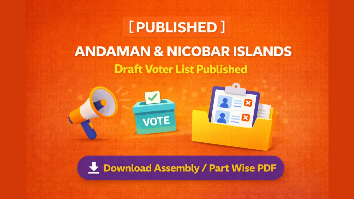 Andaman Nicobar SIR Draft Voter List