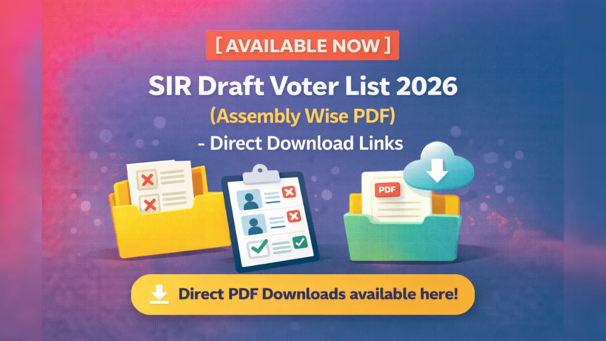 SIR Draft Voter List 2026