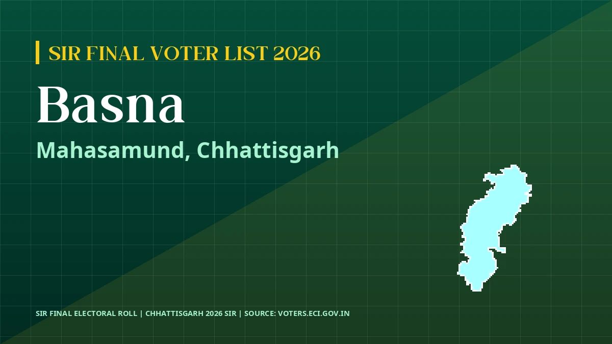 Basna SIR Final Voter List 2026 Chhattisgarh