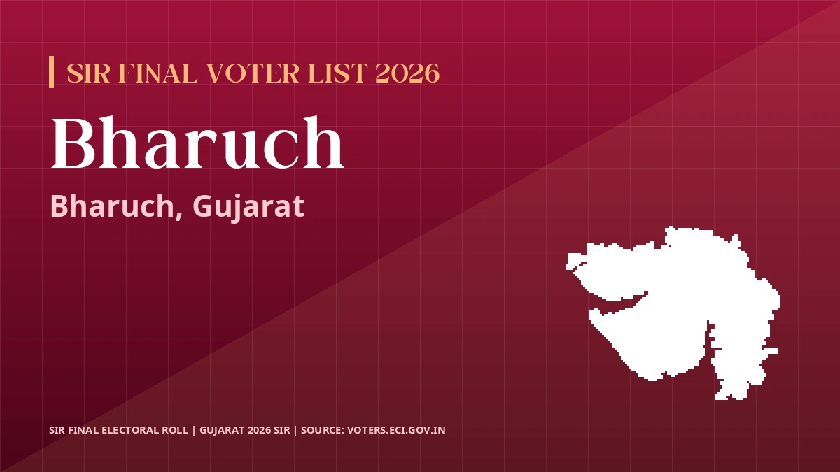 Bharuch SIR Final Voter List 2026 Gujarat