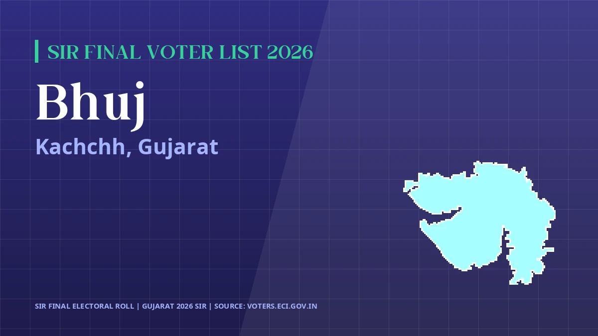 Bhuj SIR Final Voter List 2026 Gujarat