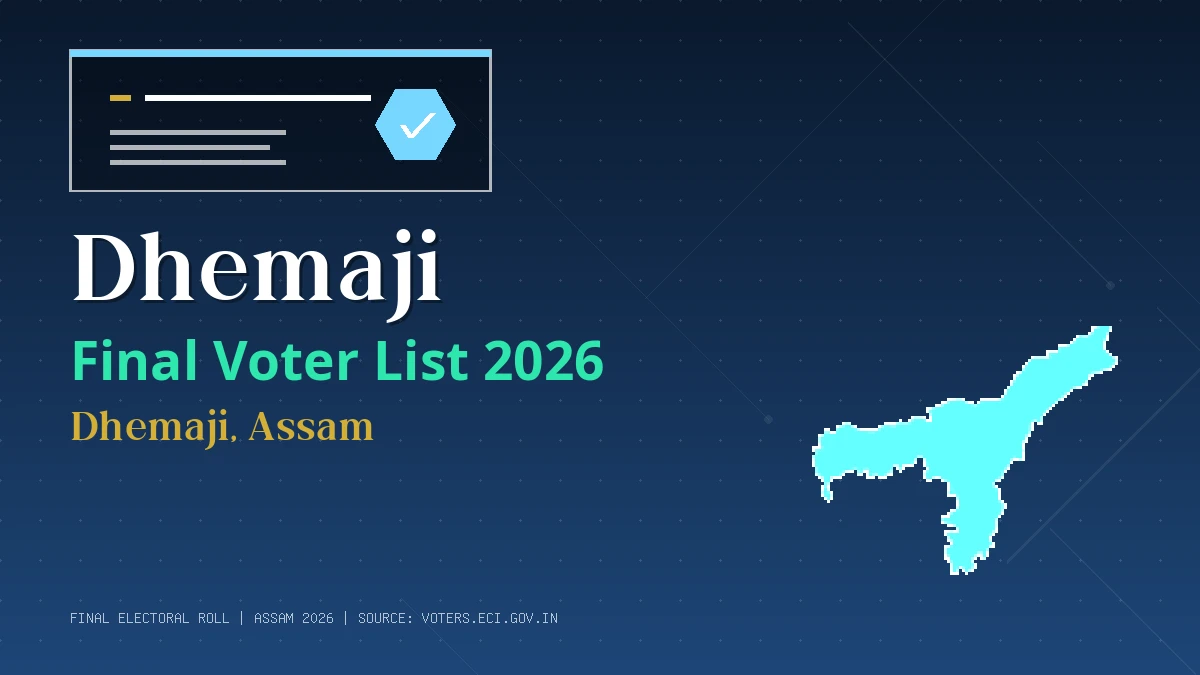 Dhemaji Final Voter List 2026 Assam