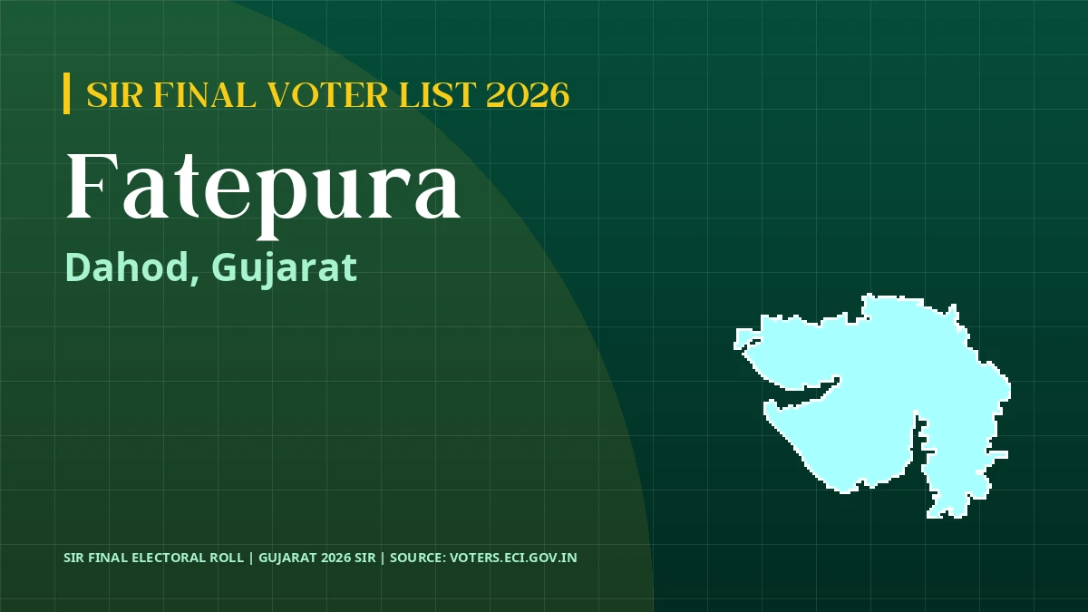 Fatepura SIR Final Voter List 2026 Gujarat