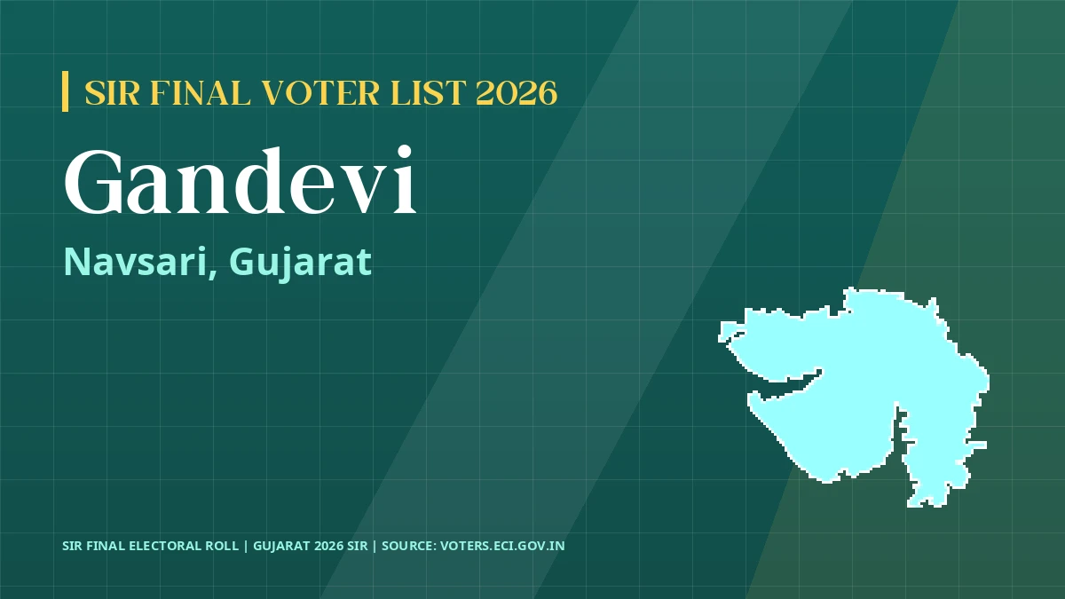 Gandevi SIR Final Voter List 2026 Gujarat
