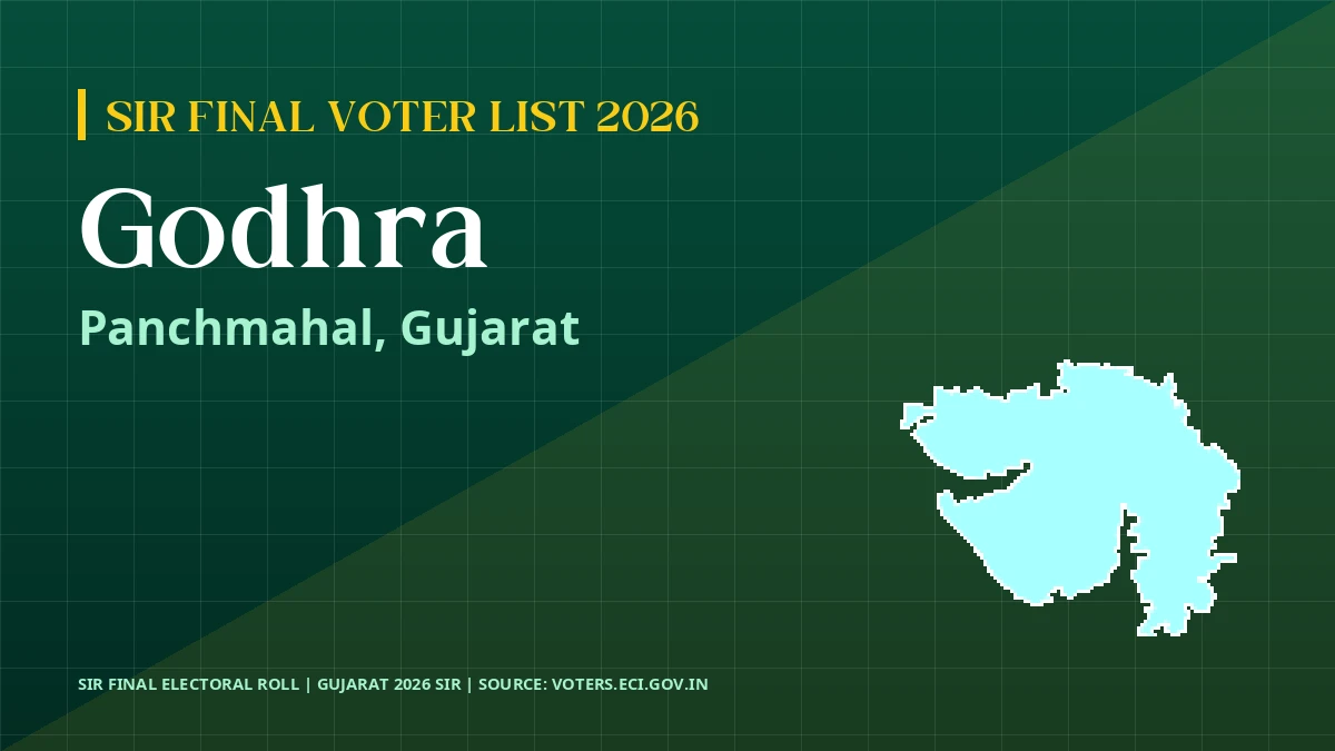 Godhra SIR Final Voter List 2026 Gujarat