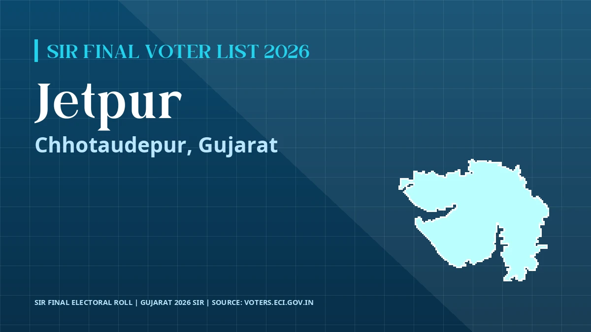 Jetpur SIR Final Voter List 2026 Gujarat