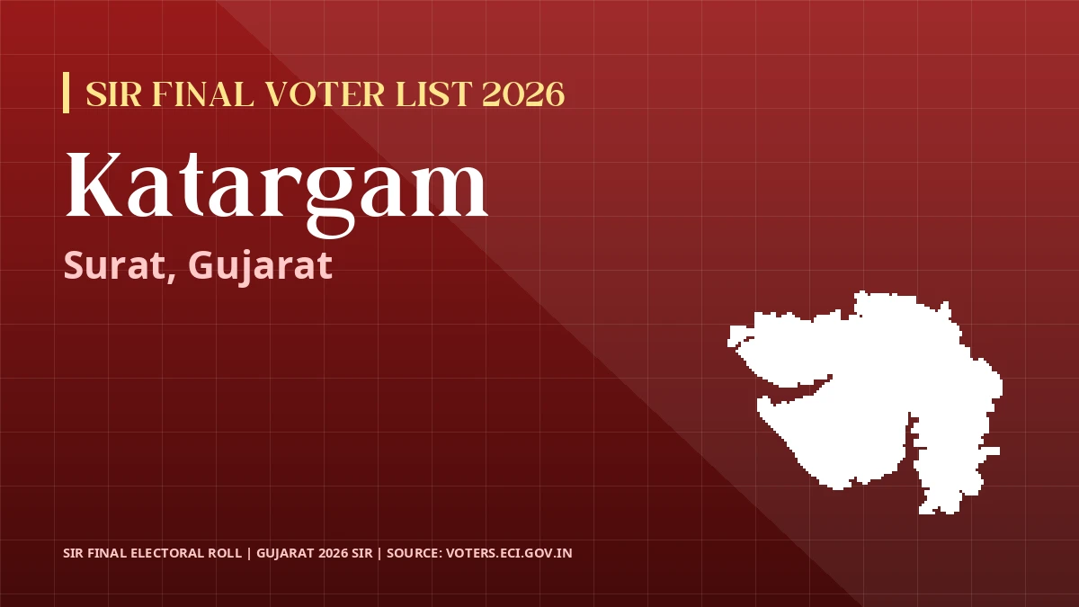 Katargam SIR Final Voter List 2026 Gujarat