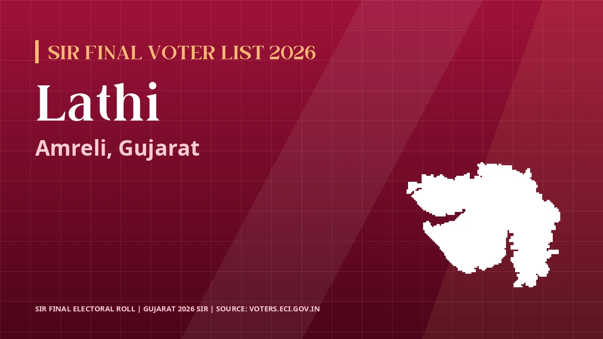 Lathi SIR Final Voter List 2026 Gujarat