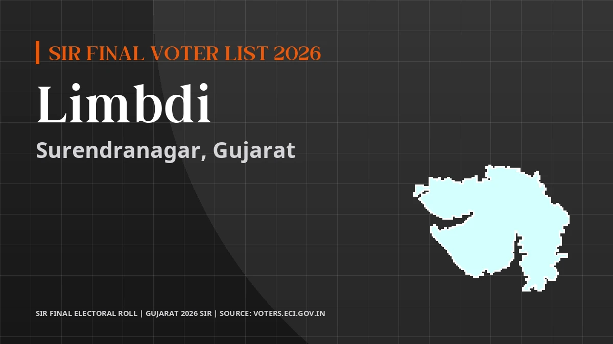 Limbdi SIR Final Voter List 2026 Gujarat