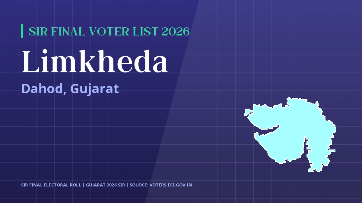 Limkheda SIR Final Voter List 2026 Gujarat