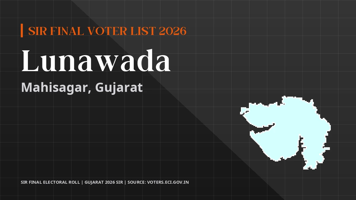 Lunawada SIR Final Voter List 2026 Gujarat
