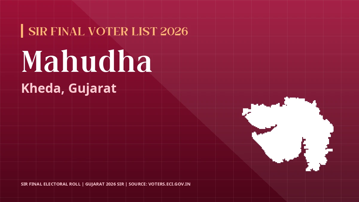 Mahudha SIR Final Voter List 2026 Gujarat