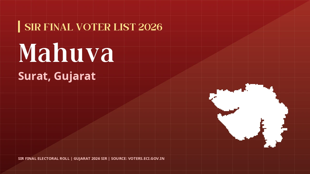 Mahuva SIR Final Voter List 2026 Gujarat