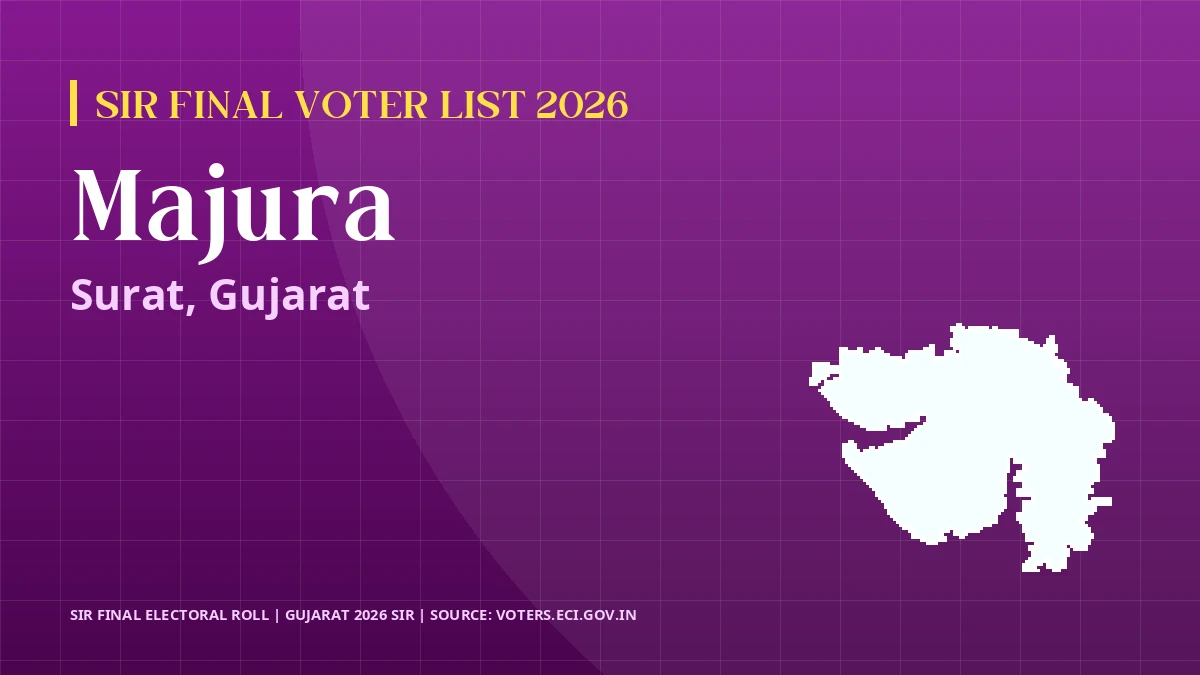Majura SIR Final Voter List 2026 Gujarat