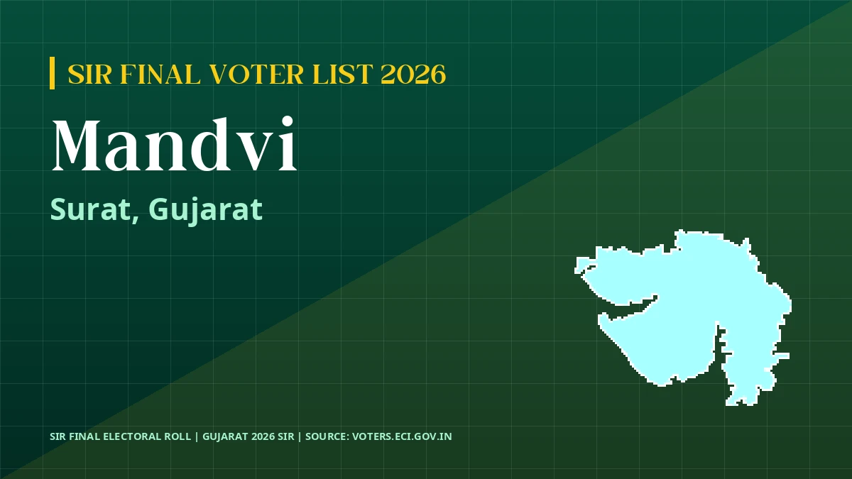 Mandvi SIR Final Voter List 2026 Gujarat