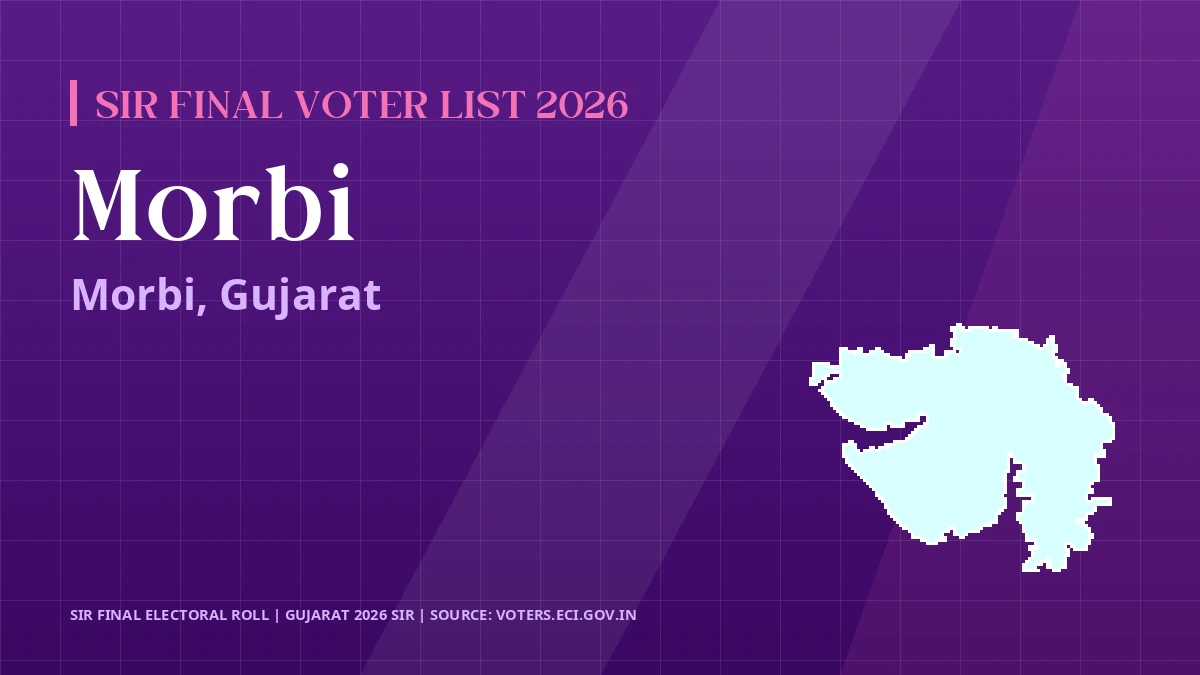 Morbi SIR Final Voter List 2026 Gujarat