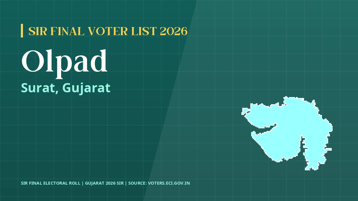 Olpad SIR Final Voter List 2026 Gujarat
