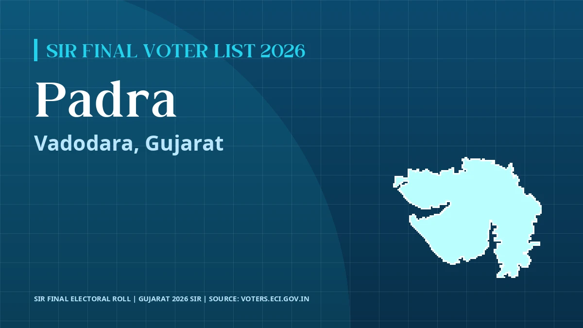 Padra SIR Final Voter List 2026 Gujarat