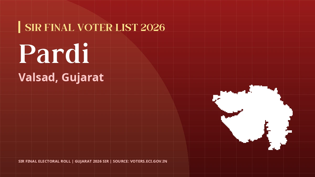 Pardi SIR Final Voter List 2026 Gujarat