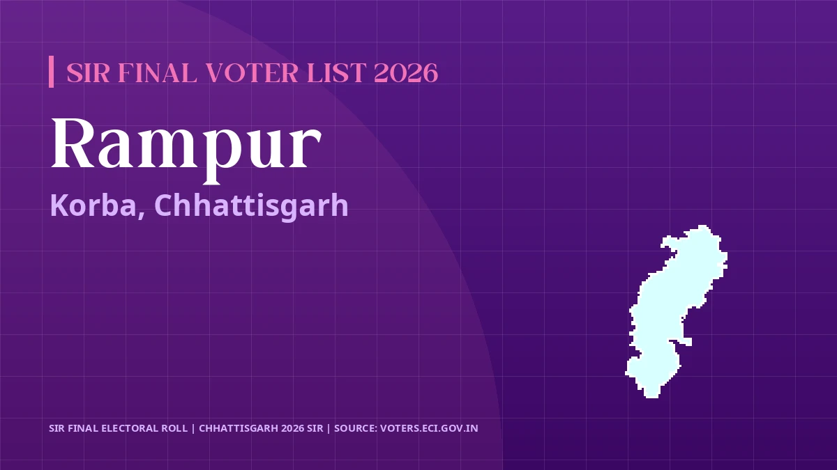 Rampur SIR Final Voter List 2026 Chhattisgarh