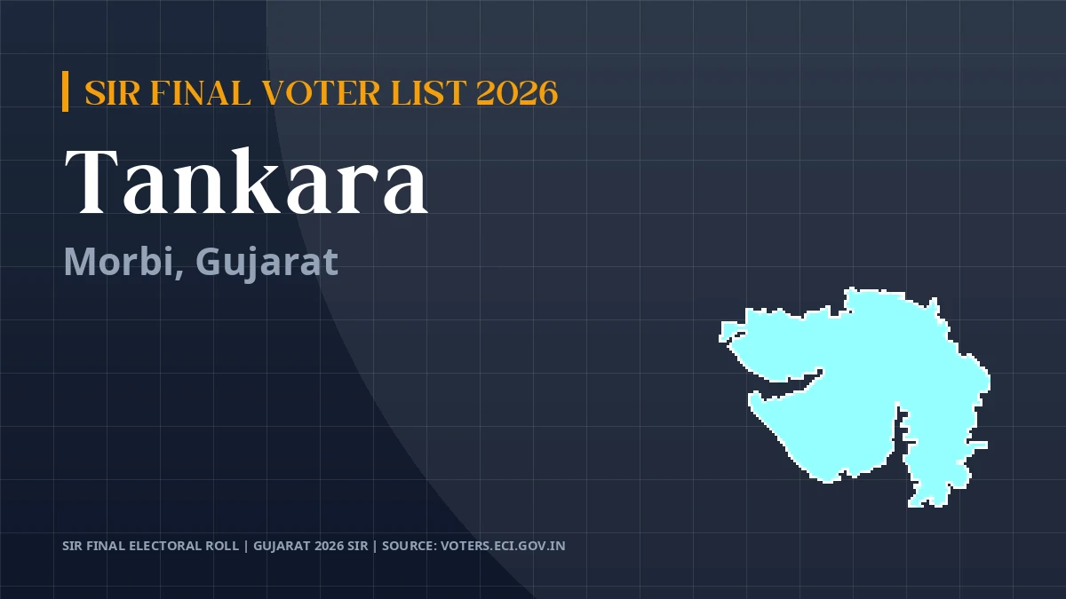 Tankara SIR Final Voter List 2026 Gujarat