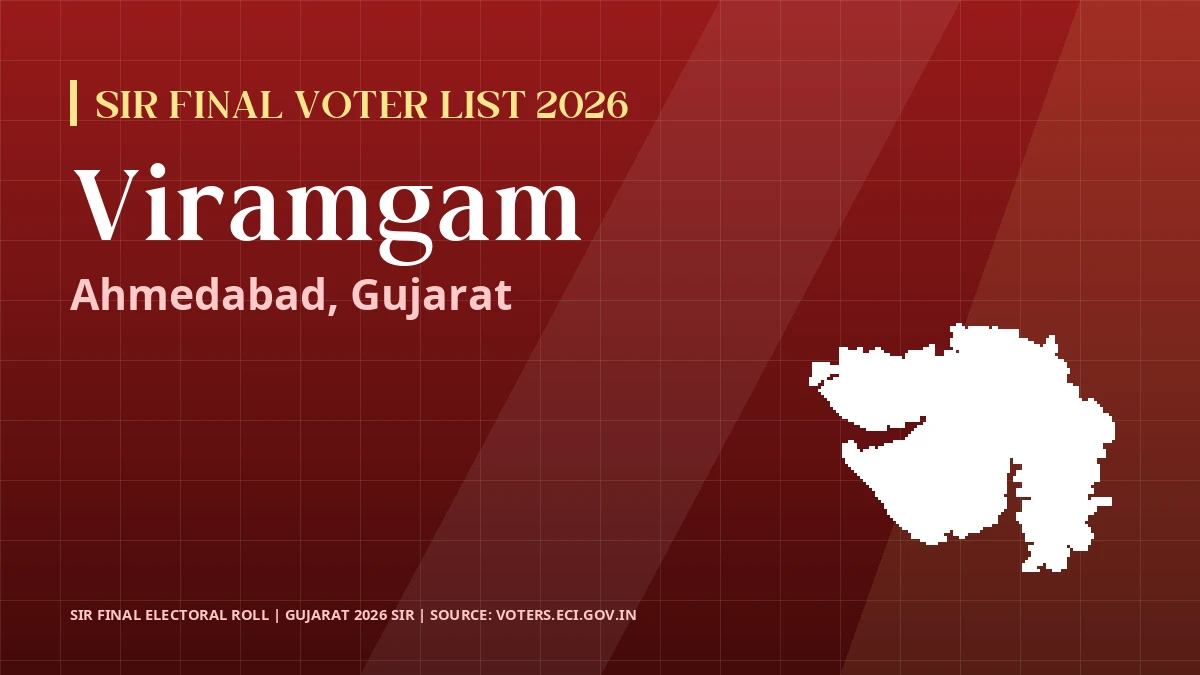 Viramgam SIR Final Voter List 2026 Gujarat