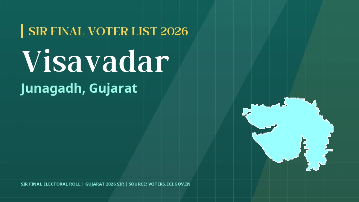Visavadar SIR Final Voter List 2026 Gujarat