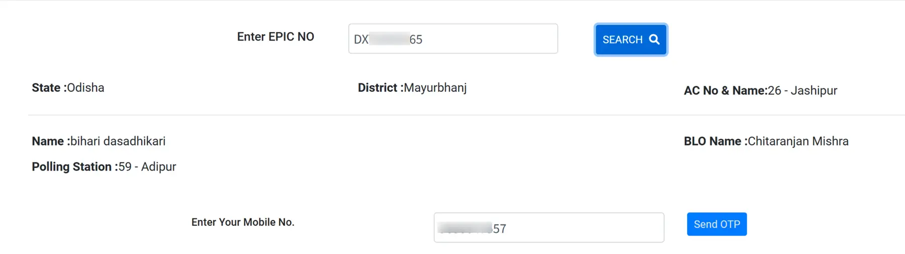 Voter Details