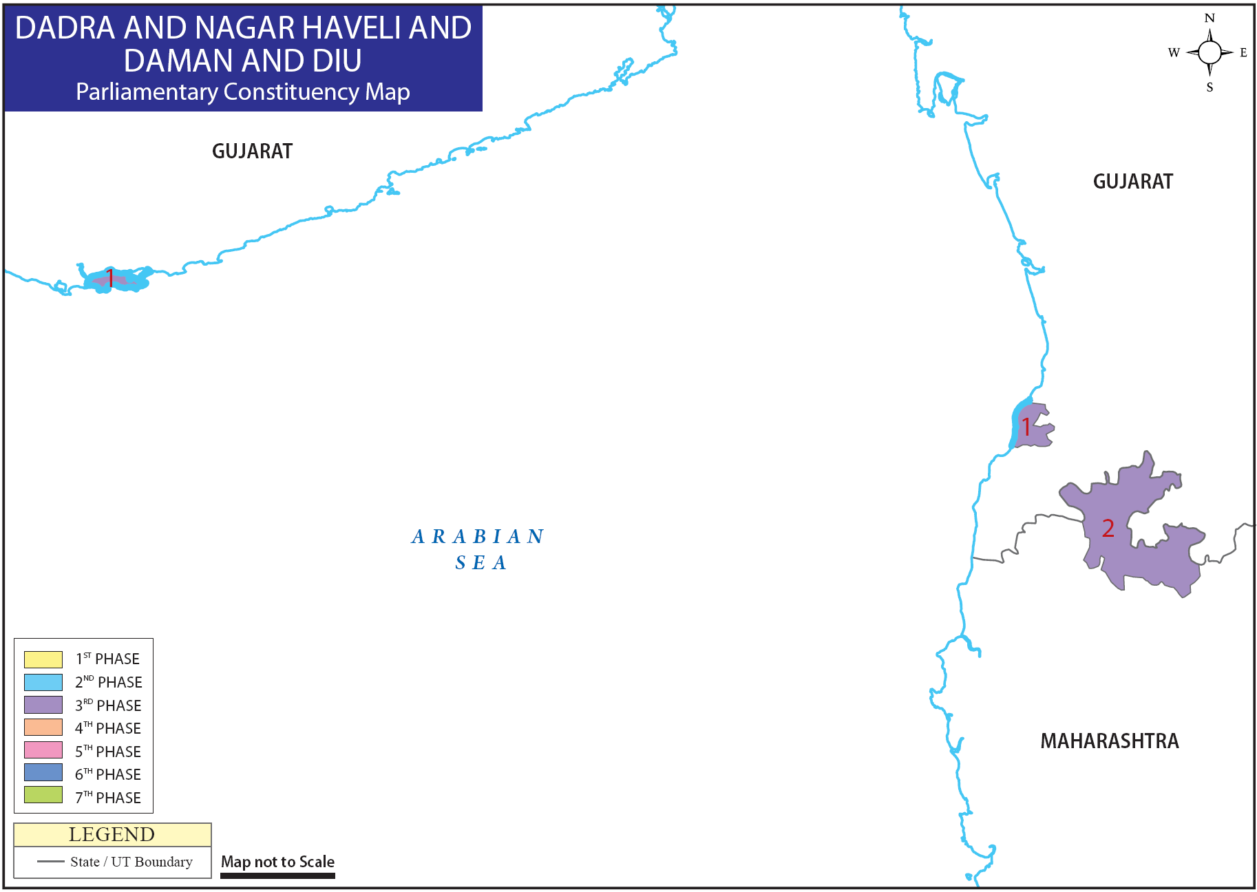 Daman and Diu Parliamentary Constituency Map