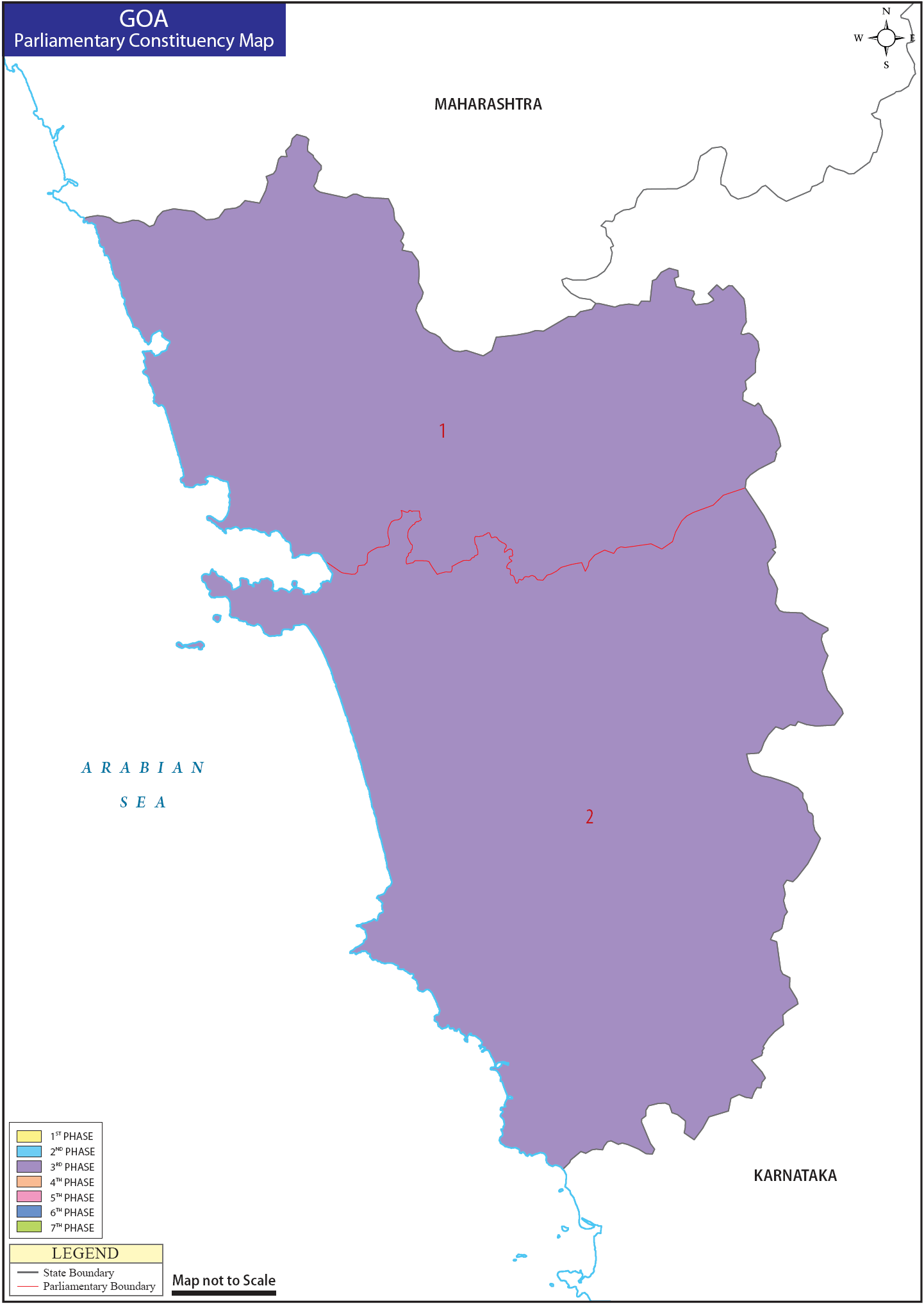 Goa Parliamentary Constituency Map