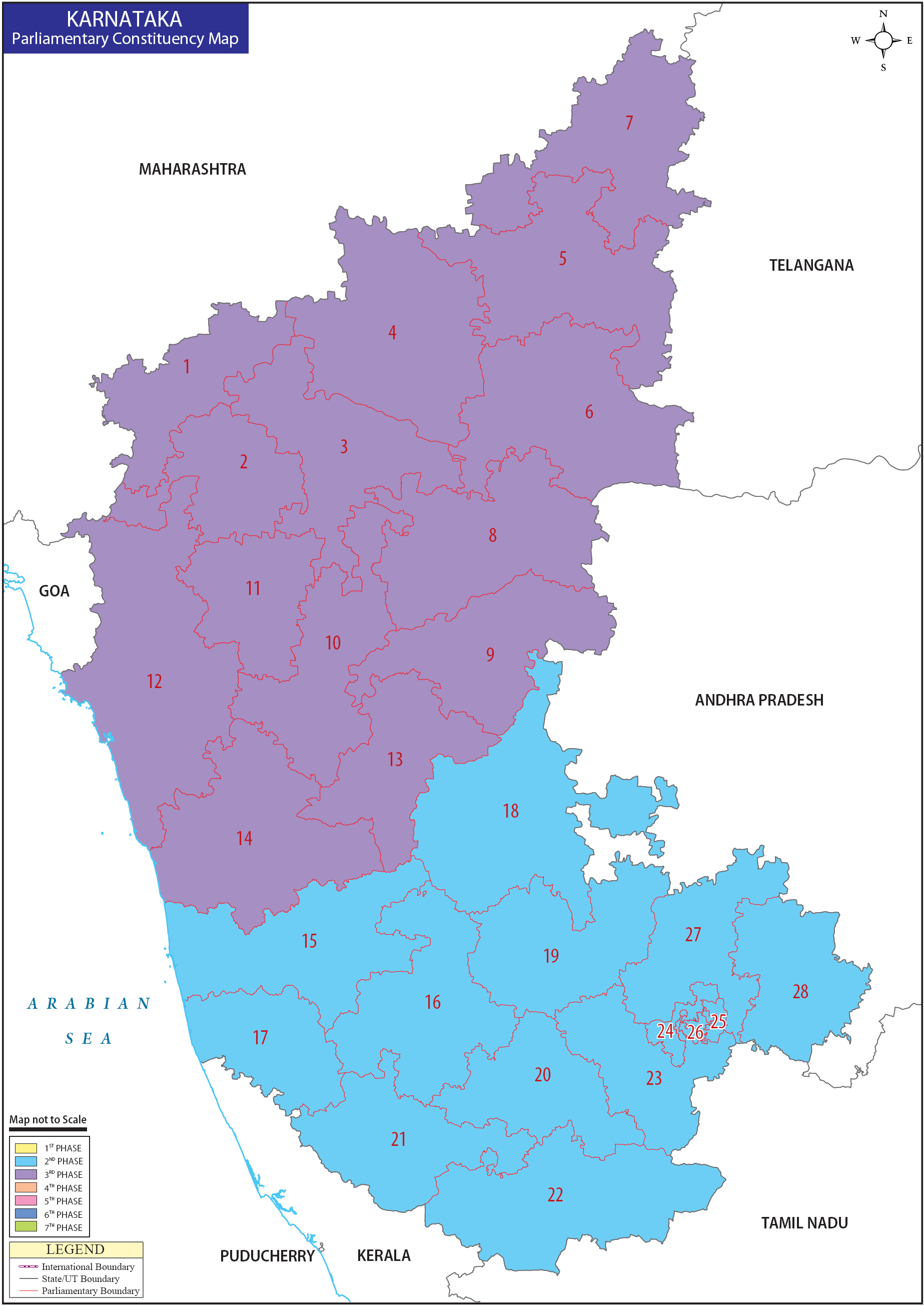 Karnataka Parliamentary Constituency Map