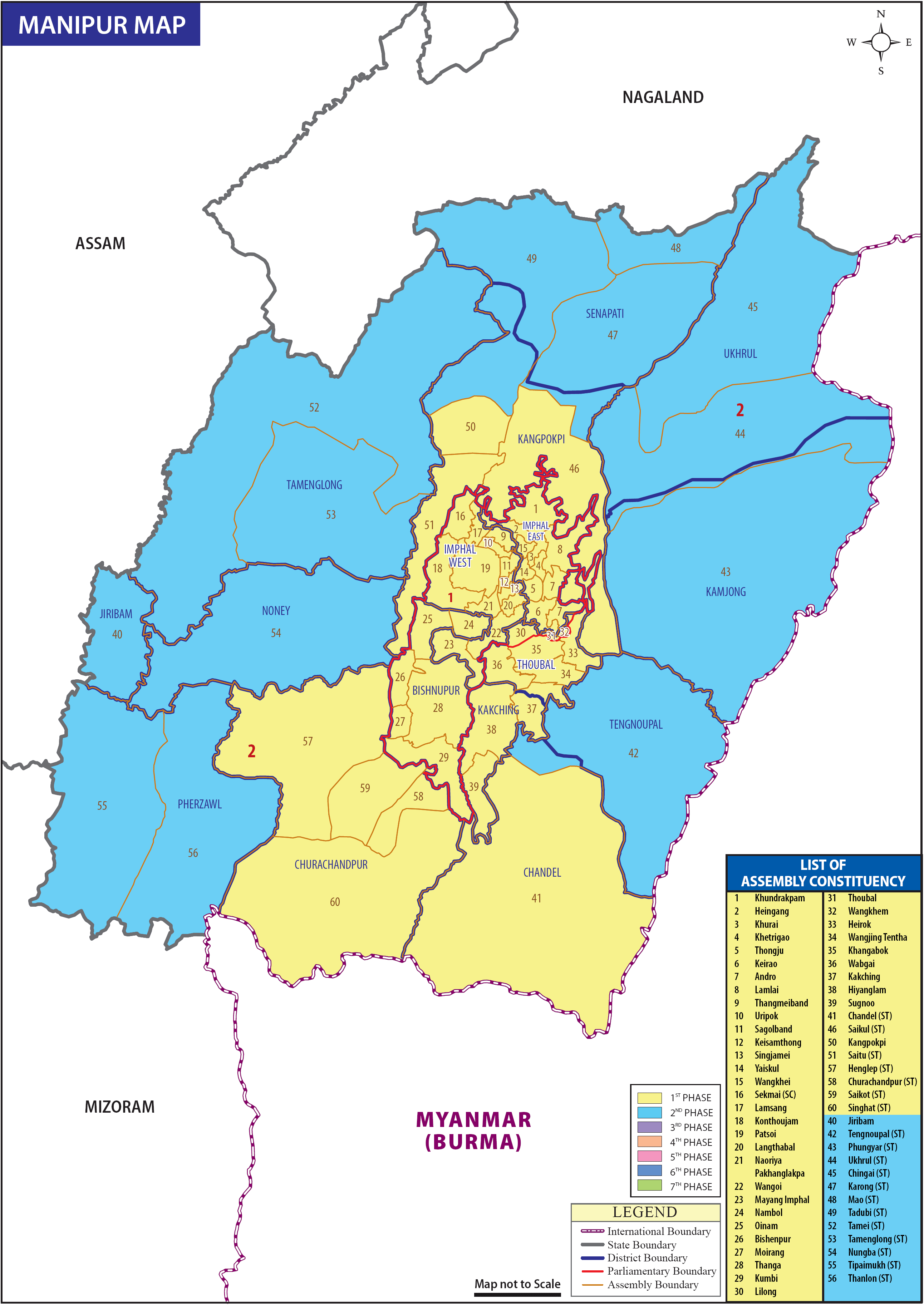 Manipur Parliamentary Constituency Map
