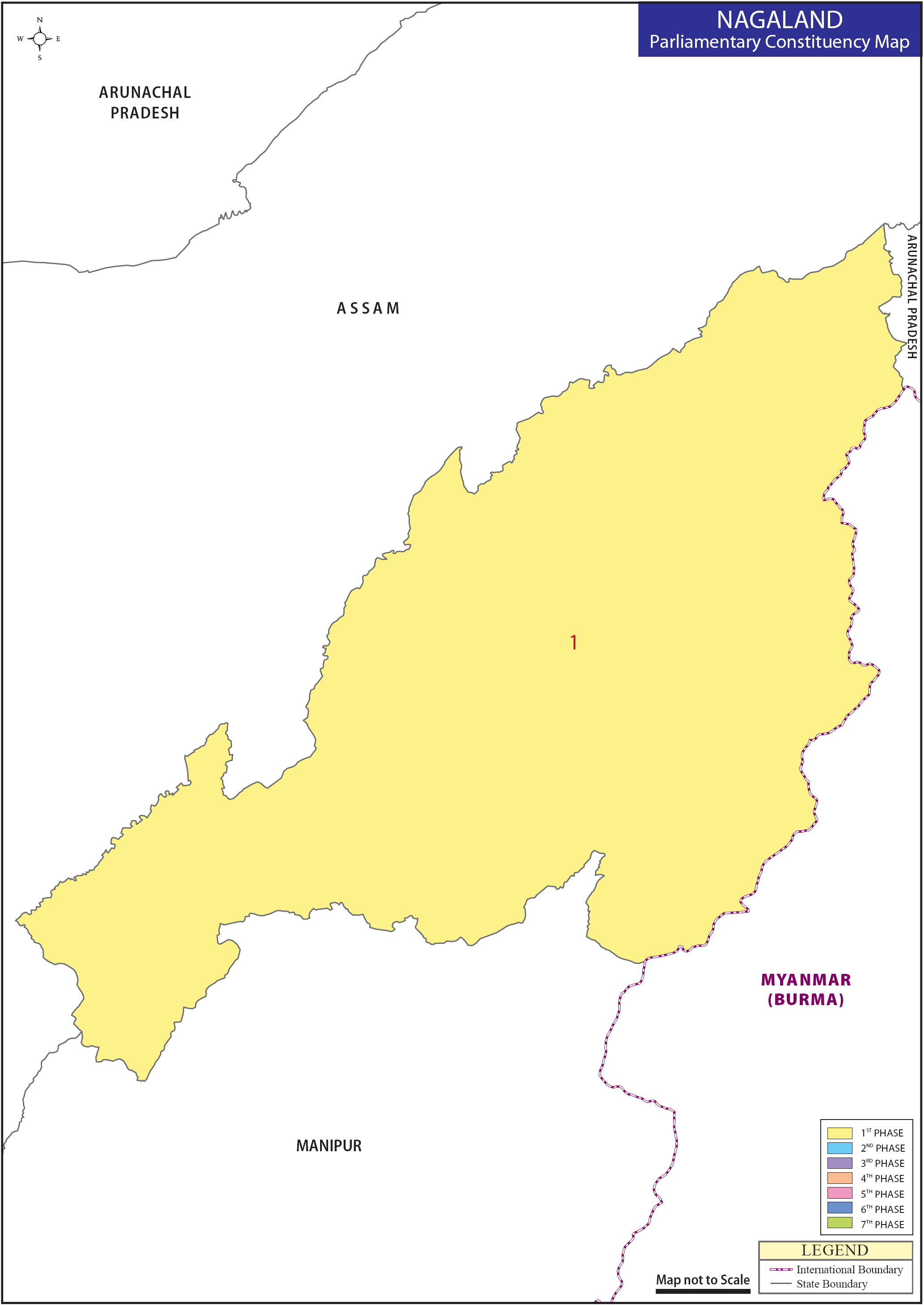 Nagaland Parliamentary Constituency Map