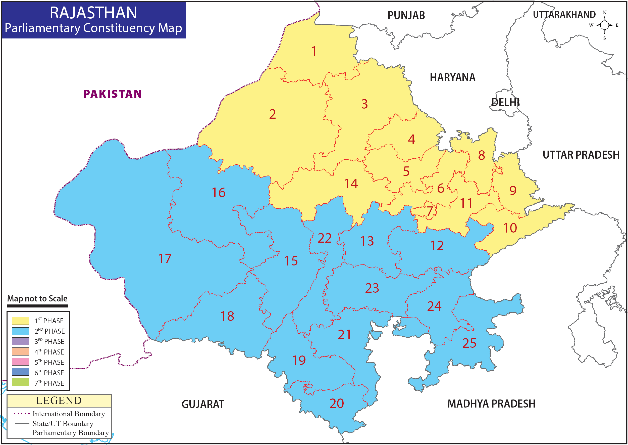 Rajasthan Parliamentary Constituency Map