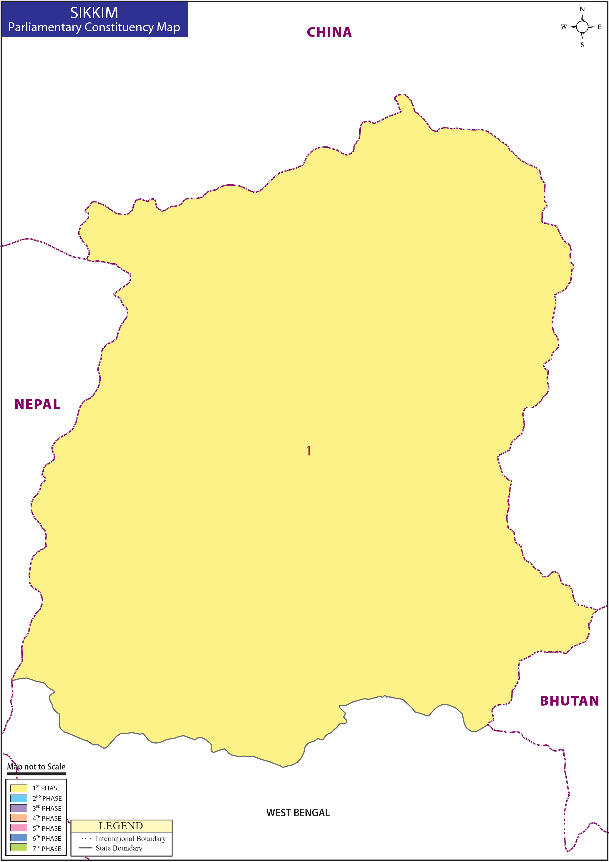 Sikkim Parliamentary Constituency Map