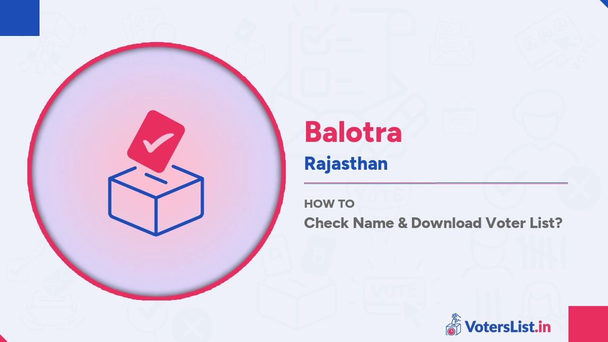 Balotra Voters List