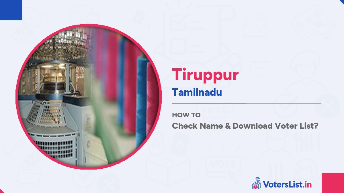 Tiruppur Voters List